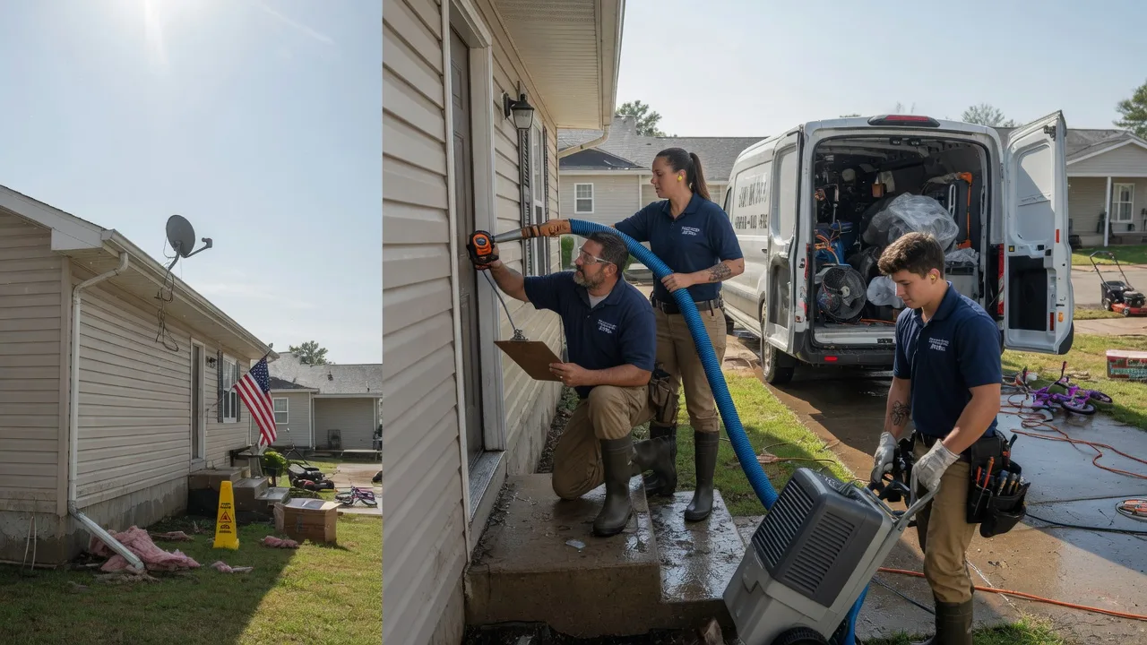 Ceiling Water Damage Restoration in Tussy, OK near me